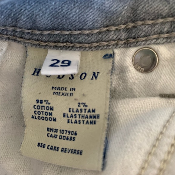 Hudson Double Button Jeans Sz 29 - Picture 7 of 7